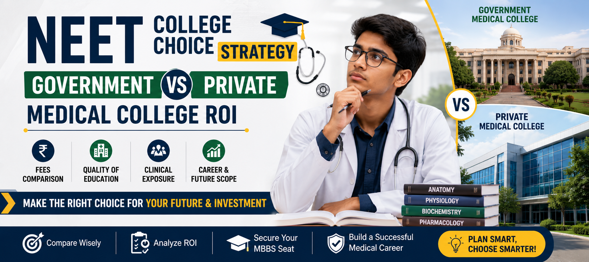 NEET College Choice Strategy 2026: Government vs Private Medical College ROI